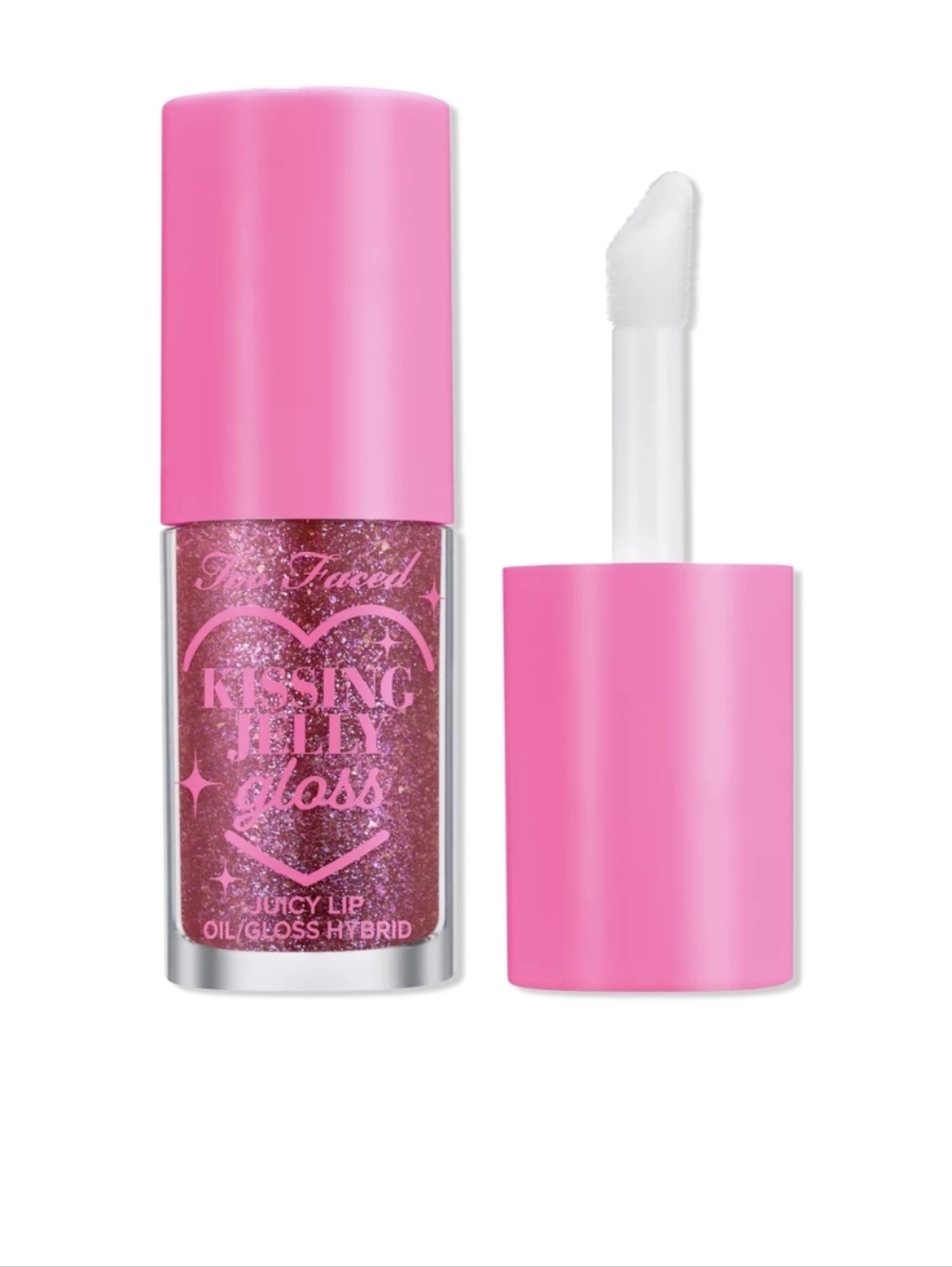 Too Faced Kissing Jelly Gloss: Grape Soda (Purple w/Multi Shimmer), .15oz, NIB
